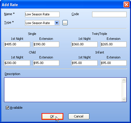 RatePlan ScreenShot