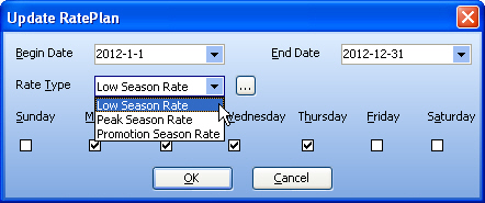 Set RatePlan Edit Information ScreenShot